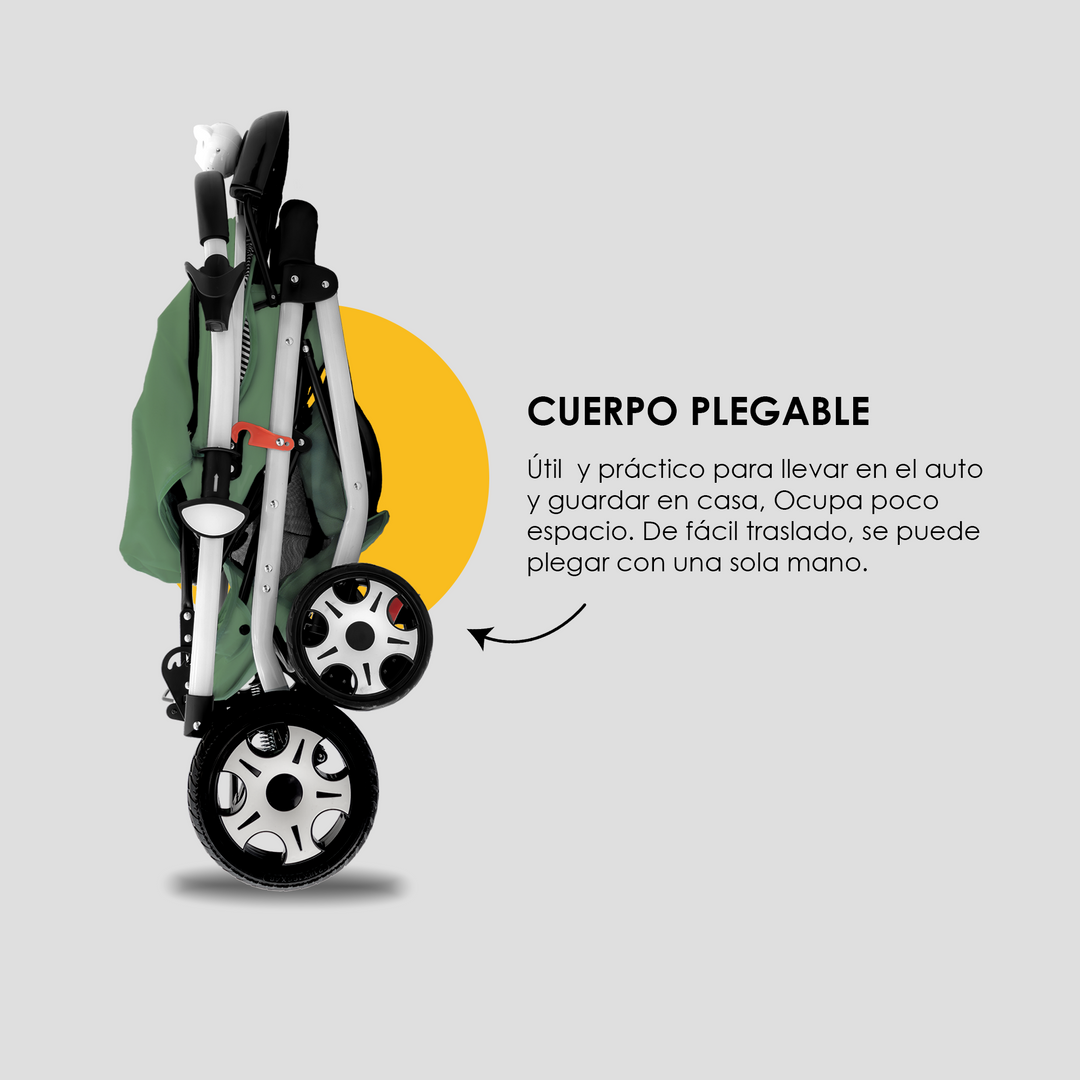 Carriola Plegable Ligera Premium Verde