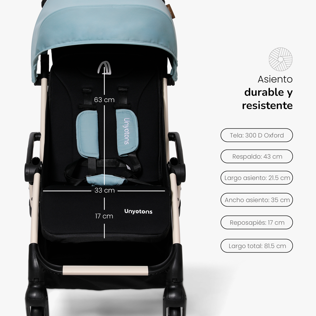 Carriola K5 para Viaje Azul - UNYOTONS