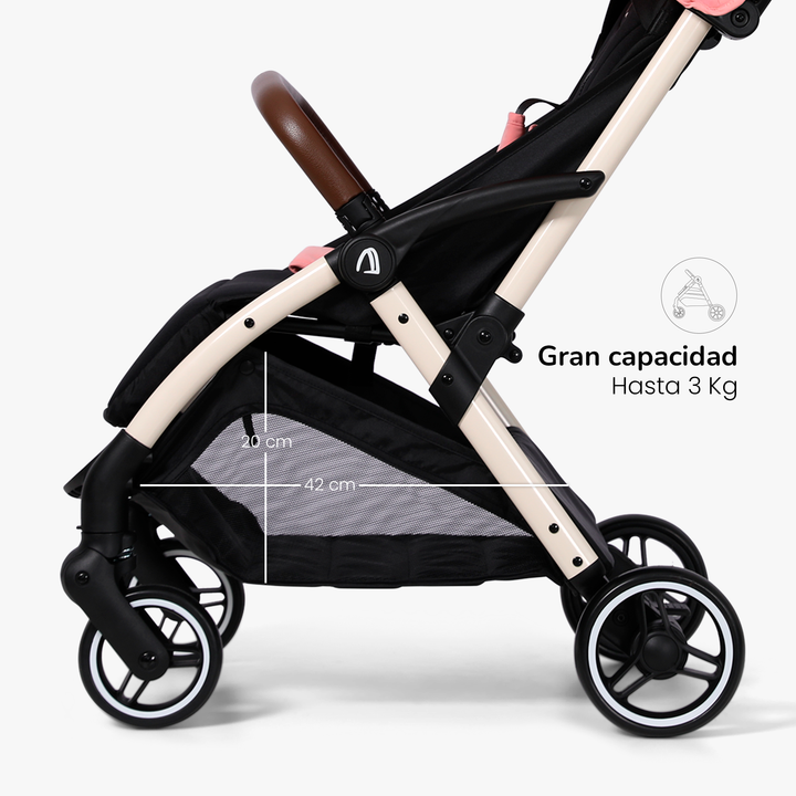 Carriola K5 para Viaje Rosa - UNYOTONS