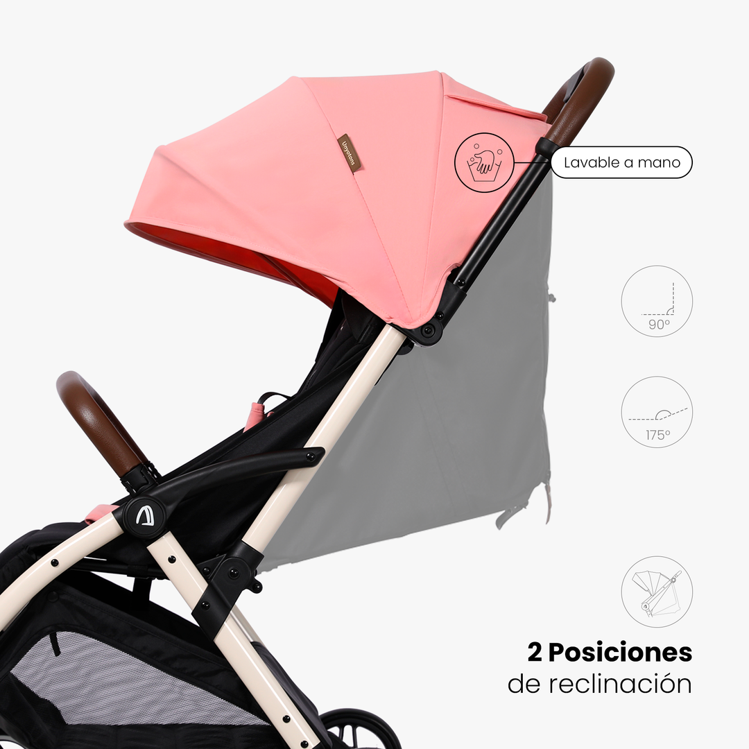 Carriola K5 para Viaje Rosa - UNYOTONS