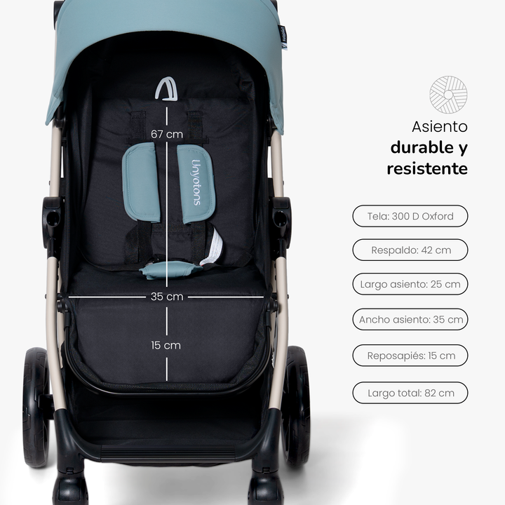 CARRIOLA ROYAL RIDE AZUL - UNYOTONS