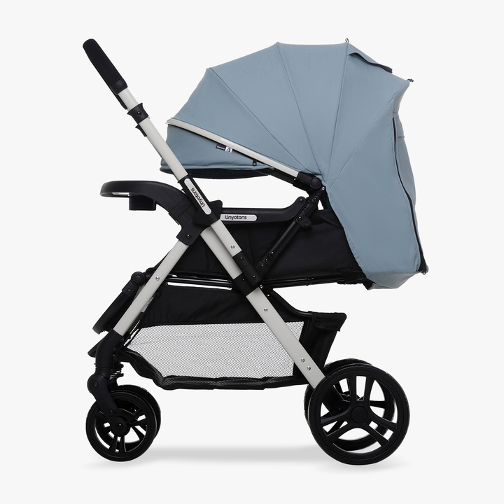 Carriola Plegable Con Portabebé Calidad Premium Azul - UNYOTONS