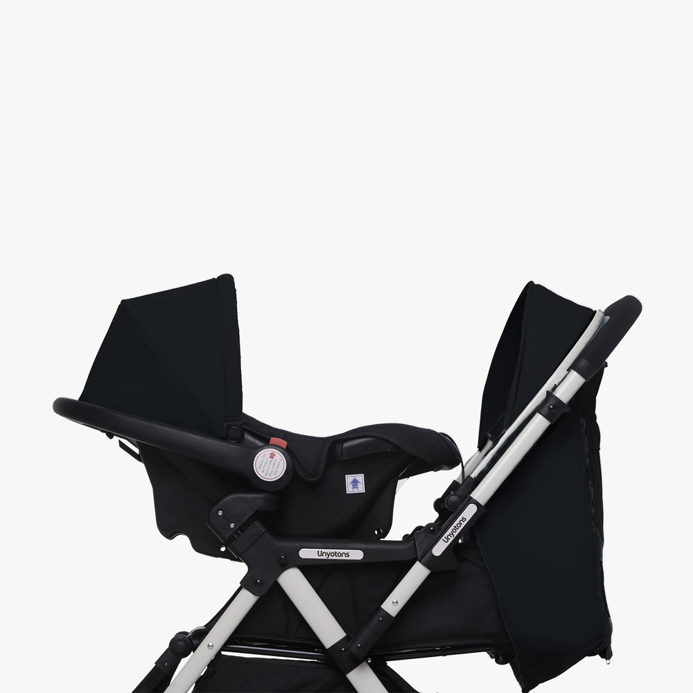 Carriola Plegable Con Portabebé Calidad Premium Negro - UNYOTONS