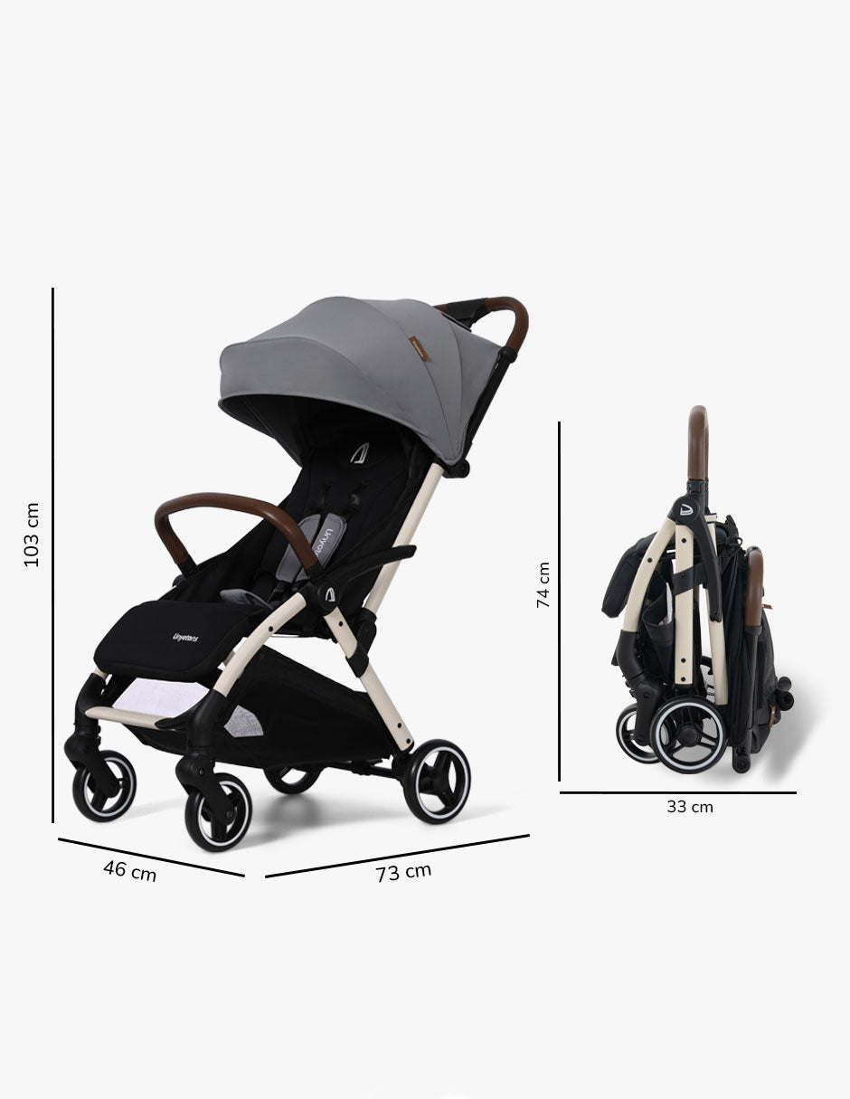 Carriola K5 para Viaje Gris - UNYOTONS