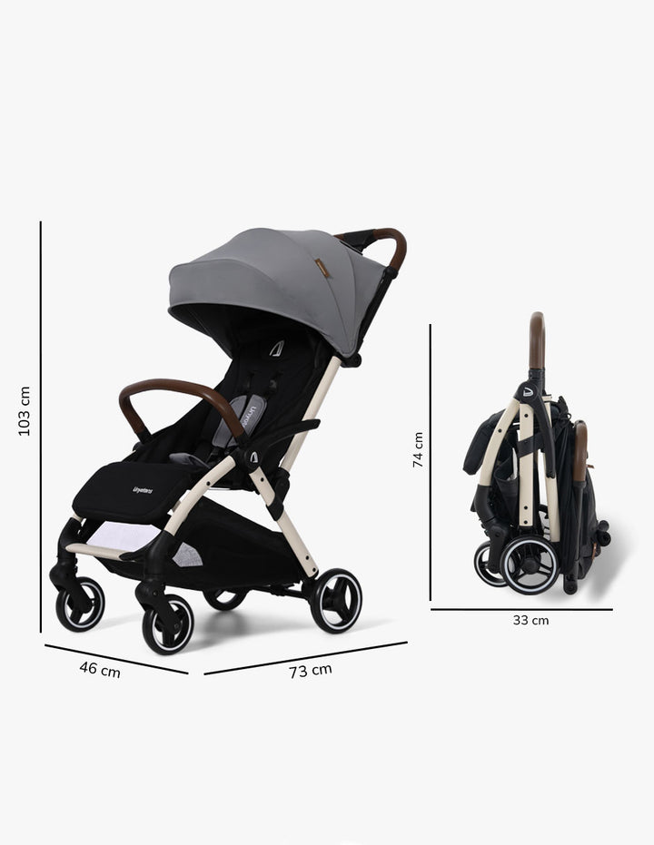 Carriola K5 para Viaje Gris - UNYOTONS