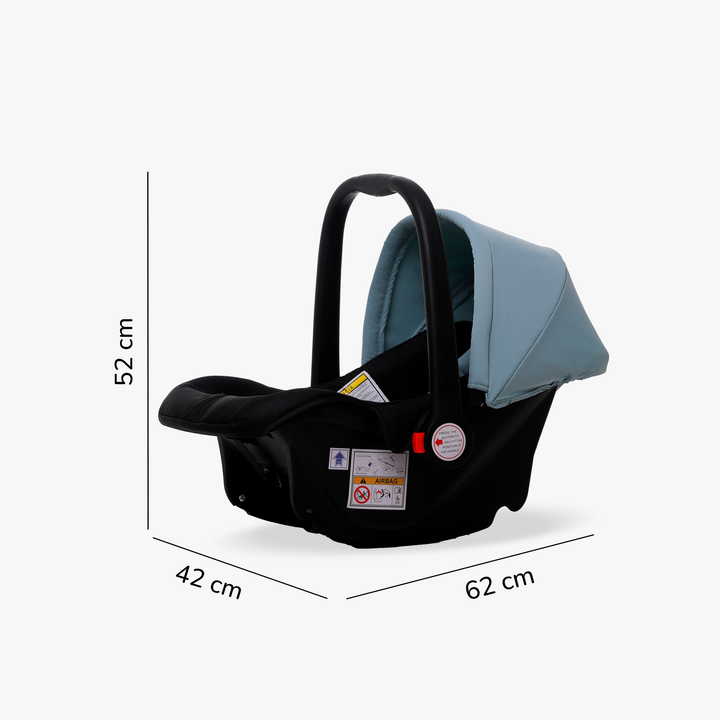 Carriola Plegable Con Portabebé Calidad Premium Azul - UNYOTONS